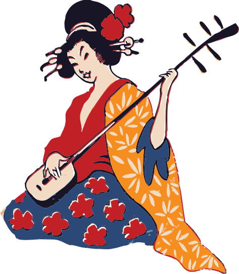 johnny_automatic_geisha_playing_shamisen